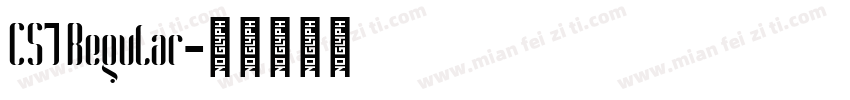 CS7 Regular字体转换